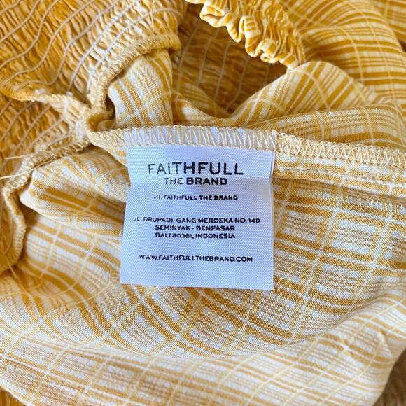 Faithfull the Brand Ceretti Check Desert Oma Top, Size 2 - Picture 8 of 10